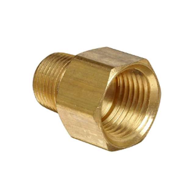 EMax Reducer Air Fitting Brass Male x Female 1/4"M x 1/2"F