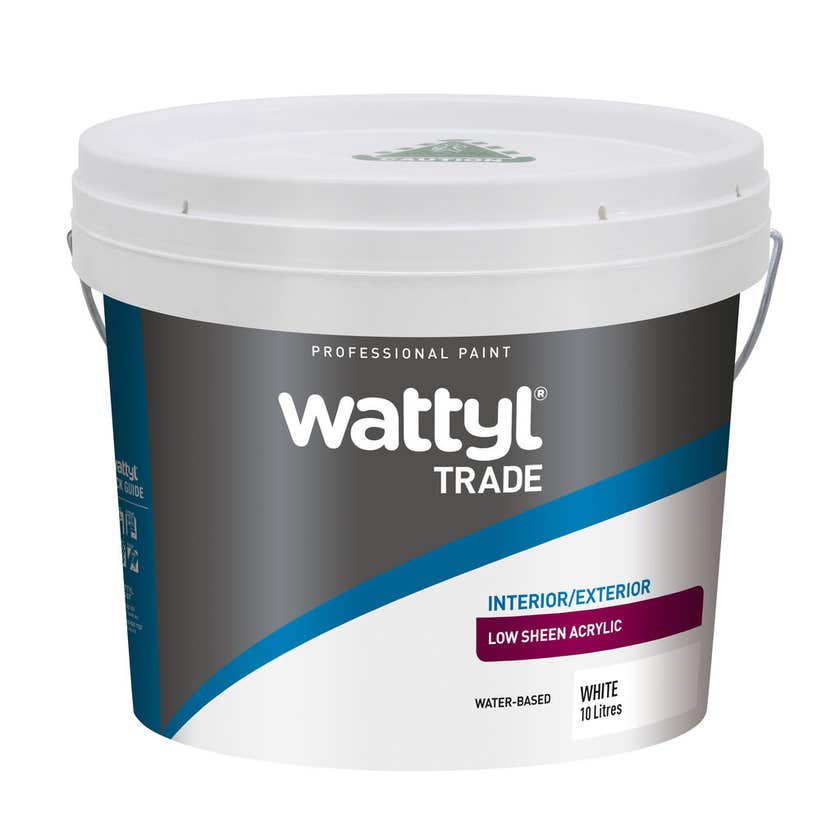 Wattyl Trade Low Sheen White 10L