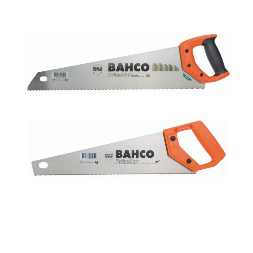 Bahco General purpose 475mm & Fine tooth Toolbox saw 350mm 2 pack