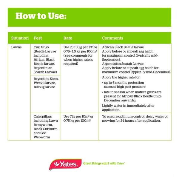 Yates Grub Kill & Protect for Lawns 2.5Kg