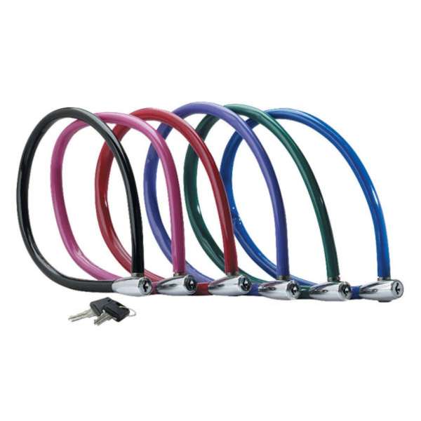 Master Lock Keyed Bike Cable Lock Assorted Colours