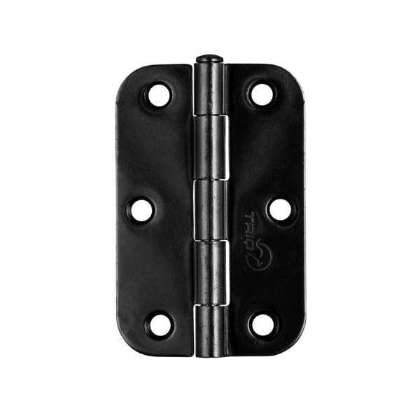 Trio Radius Butt Hinge Black 89 x 60 x 1.6mm