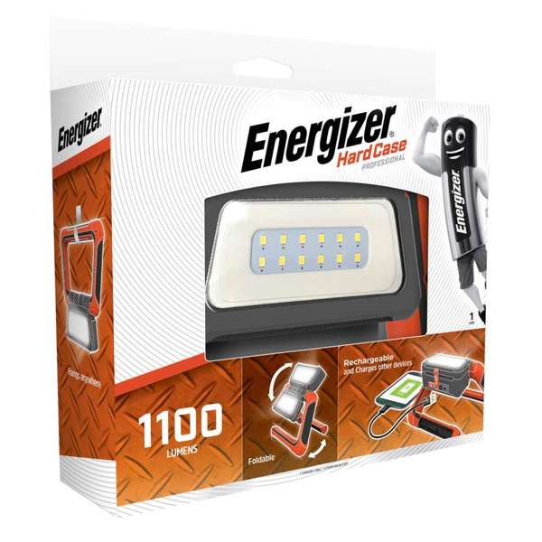 Energizer Panel Work Light Rechargeable 1100 Lumens with USB Port