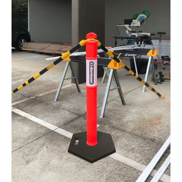 Hurricane Safety Bollard with Reflective Tape 1.2m