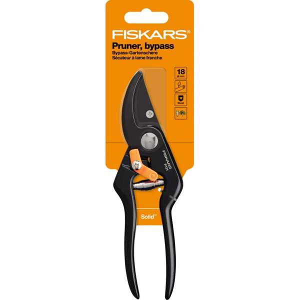 Fiskars Bypass Secateurs Solid Metal P131