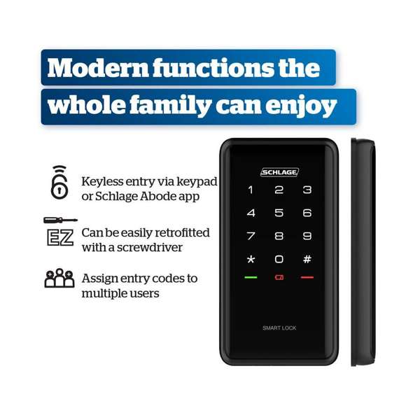 Schlage Ease S1 Keyless Smart Lock Deadbolt