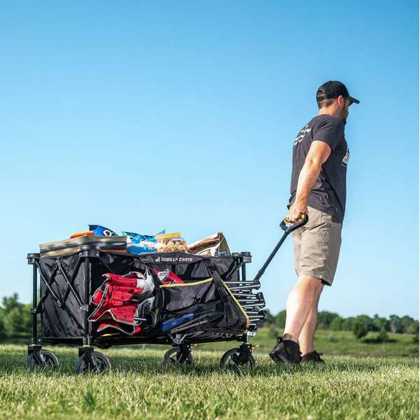 Gorilla Carts Collapsible Folding Outdoor Utility Wagon