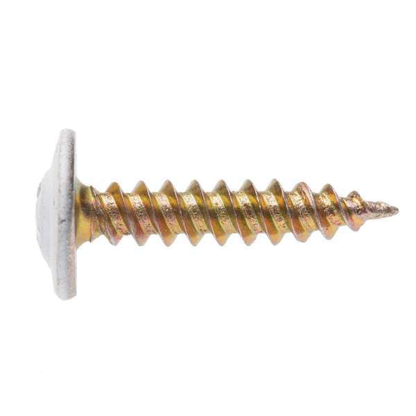 Zenith White Button Head Screw 8G x 20mm - 100 Pack