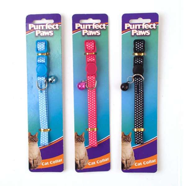 Purrfect Paws Cat Collar with Safety Buckle