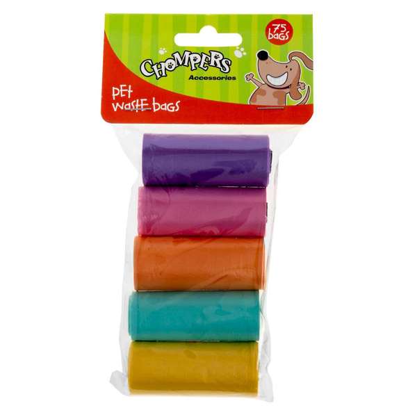 Chompers Dog Poop Bag - 75 Pack