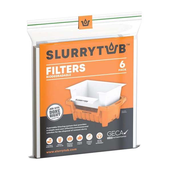 Slurrytub Biodegradable Filter - 6 Pack