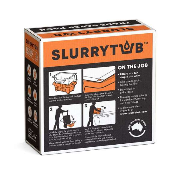 Slurrytub Biodegradable Filter Trade - 24 Pack