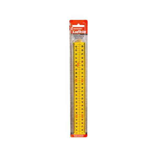 Crescent Lufkin 4 Fold Ruler Square Edge Yellow 1m LFSSIN