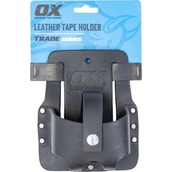 Ox Trade Leather Tape Holder Black