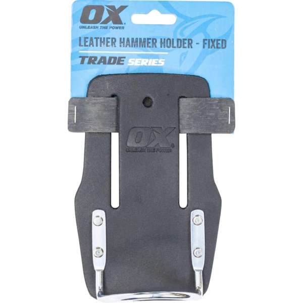 Ox Leather Hammer Holder Fixed Black