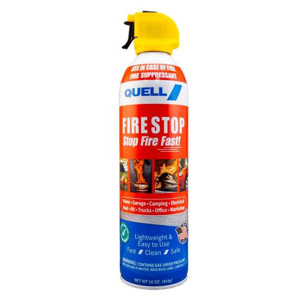 Quell Fire Stop Aerosol Fire Suppressant