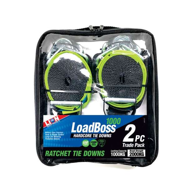 Lion LoadBoss Ratchet Tie Downs - 2 Pack