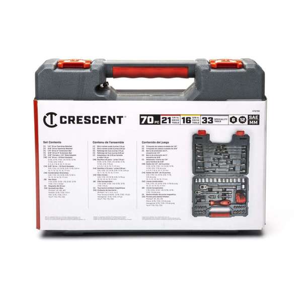 Crescent Tool Drive Set 1/4'' & 3/8''- 70 Piece