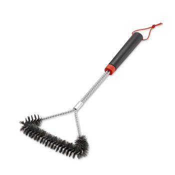 Bbq Grill Brush 3 Sided Large 18In