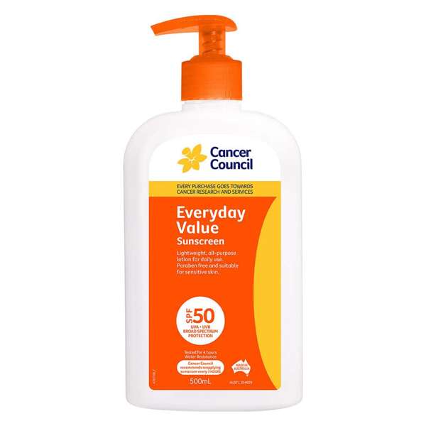 Cancer Council Everyday Value Sunscreen SPF50+ 500ml