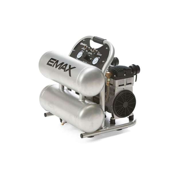 EMax Air Compressor Twin Tank Silent Technology Aluminum 20L