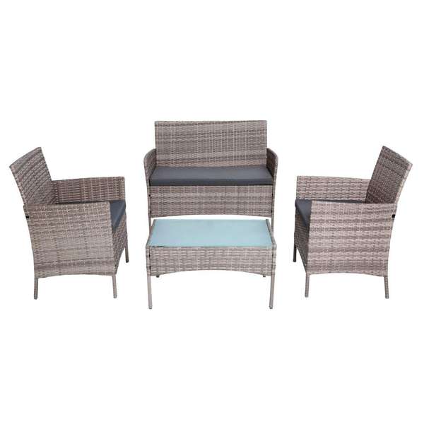 Yorkshire Wicker Lounge Setting 4 Piece