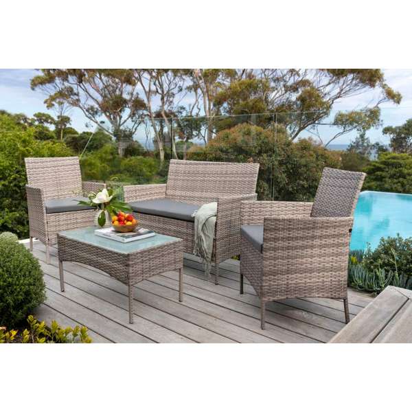 Yorkshire Wicker Lounge Setting 4 Piece