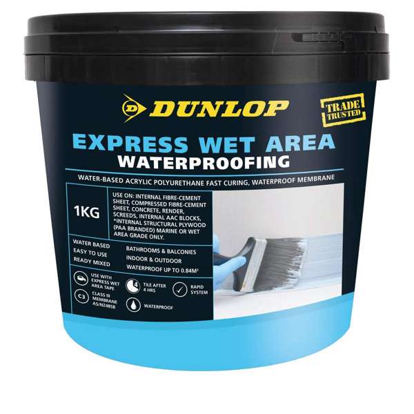 Dunlop Express Wet Area Waterproofing 1kg