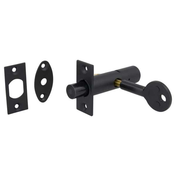 Gainsborough Door Security Bolt Matt Black