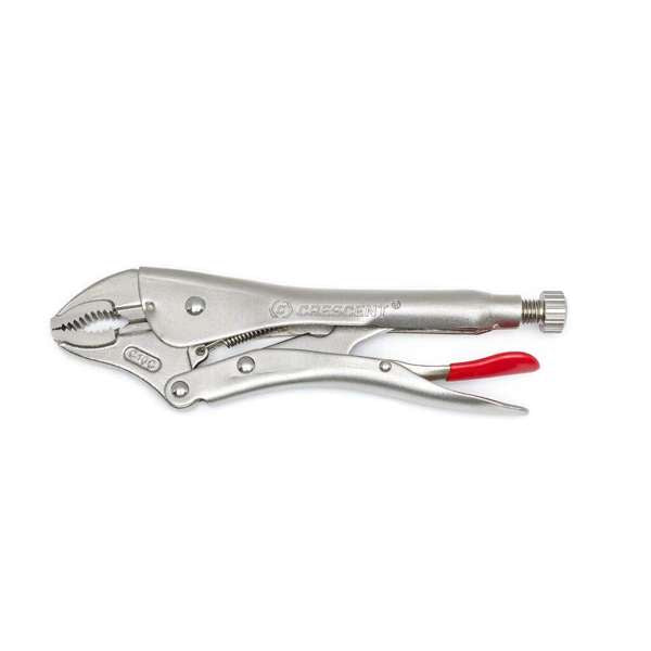 Crescent Pliers Curved Jaw Locking with Wire Cutter 10"