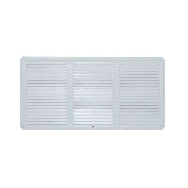 Alpine Ventilation Metal Eave Vent White 400 x 200mm - 2 Pack