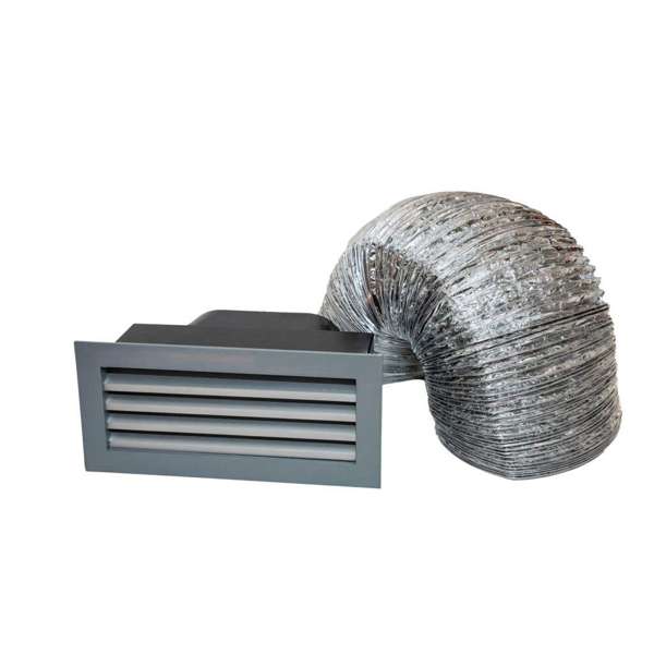 Alpine Weatherproof Louvre Single Brick Wall Vent Kit 150mm