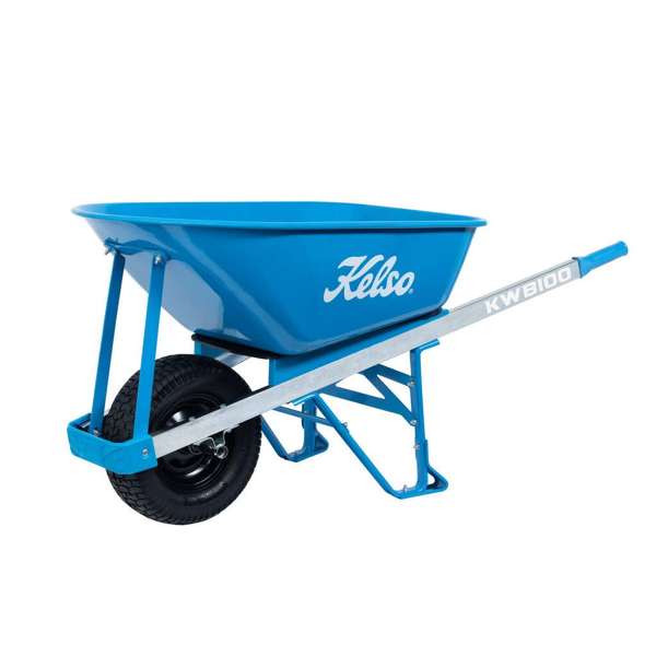 Kelso Workman Wheelbarrow Steel Tray 100L