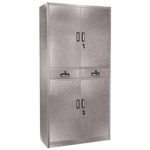 Garage Select 4 Door 2 Drawer Lockable Steel Cabinet Galvanised