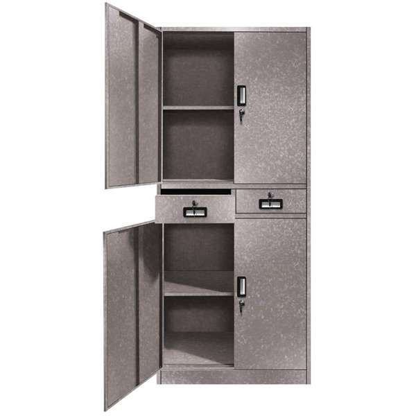 Garage Select 4 Door 2 Drawer Lockable Steel Cabinet Galvanised