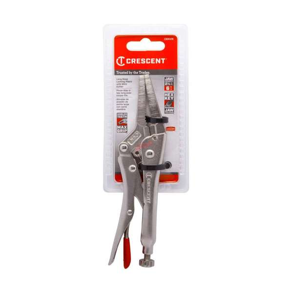 Crescent Plier Locking 6" Long Nose with Wire Cutter 150mm