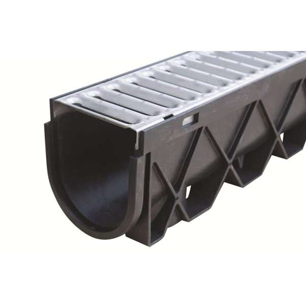 Reln Storm Drain with Galvanised Steel Grate 3m