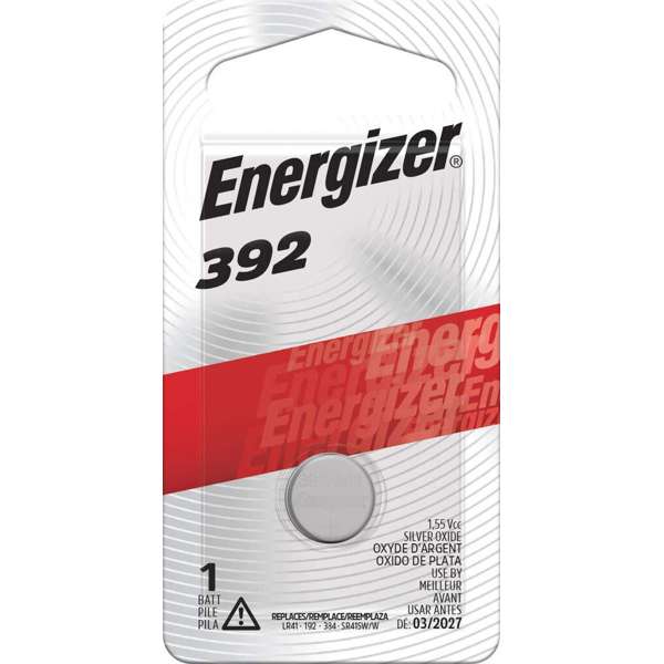 Energizer Battery Coin Watch Silver Oxide 392BP