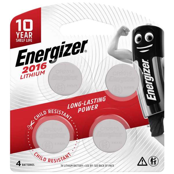 Energizer Battery Coin Lithium ECR2016 BP4