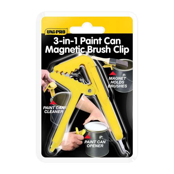 Uni-Pro 3-in-1 Paint Can Magnetic Brush Clip