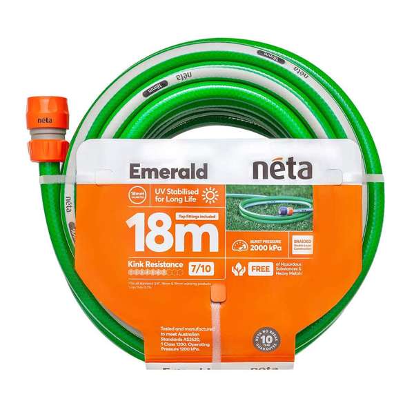 Neta Emerald Fitted Hose 18mm x 18m