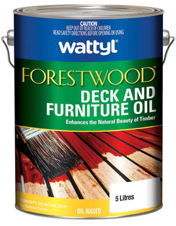 Wattyl Forestwood Deck & Furniture Oil Kwila/Merbau 5L