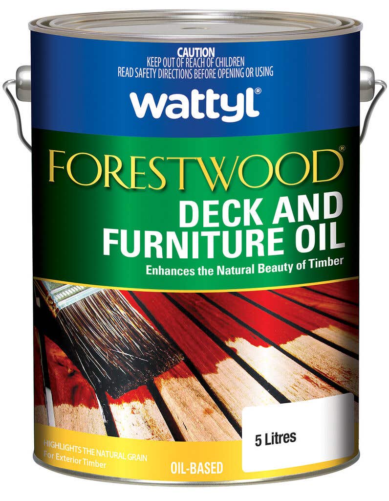 Wattyl Forestwood Deck & Furniture Oil Kwila/Merbau 5L