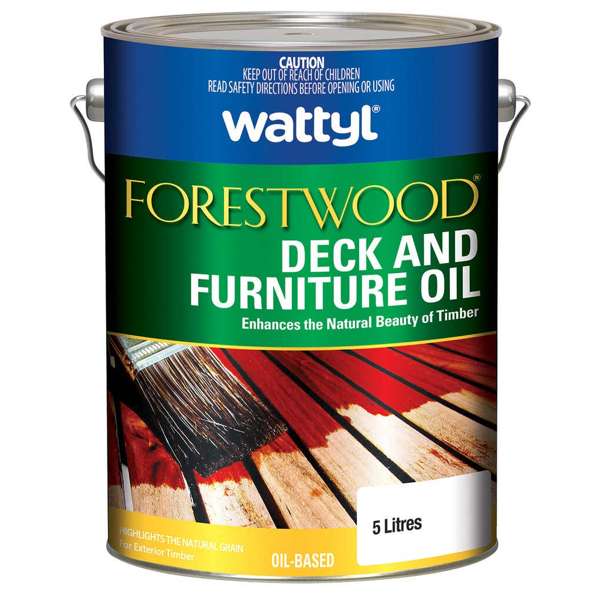 Wattyl Forestwood Deck & Furniture Oil Kwila/Merbau 5L