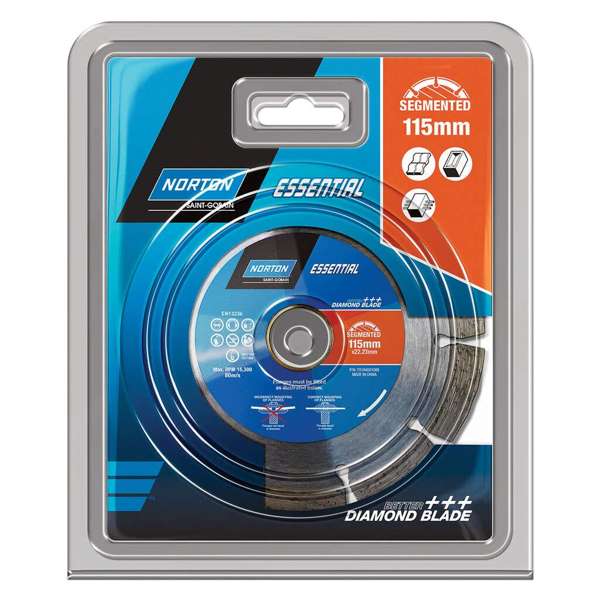 Norton Essential Diamond Segmented Blade 115 x 2.0 x 10 22/20mm