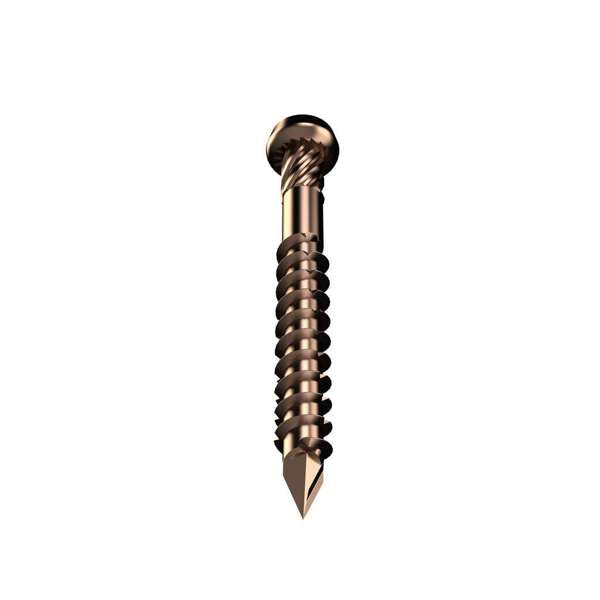 Bremick UltraFast Trim Head Decking Screw T20 SS304 Bronze 10g x 50mm - 100 Pack