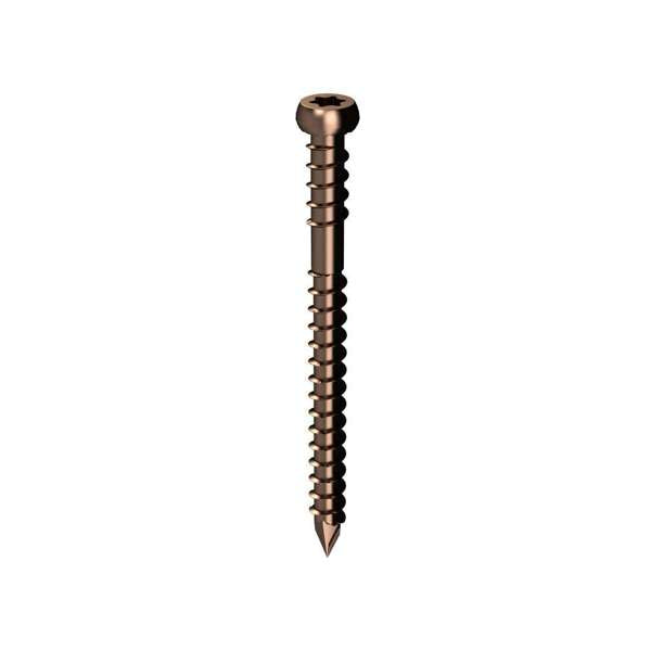 Bremick Decking Screw Trim Head Torx 20 Ultrafast Bronze 10g x 60mm - 500 Pack