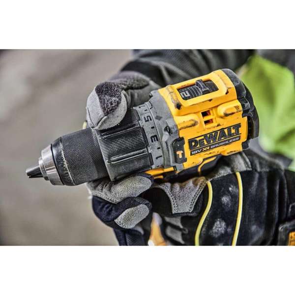 DeWalt 18V XR Li-ion Cordless Brushless 2-Speed Hammer Drill Driver Skin