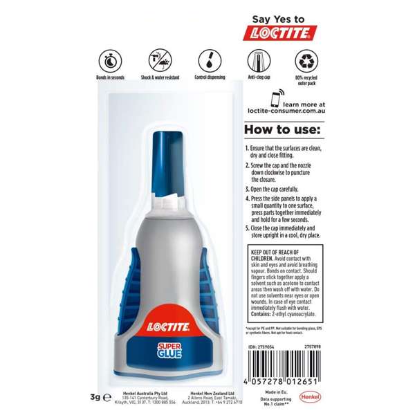 Loctite Super Glue Control 3g