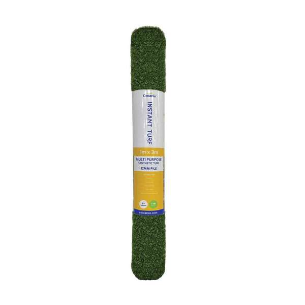 Coolaroo Instant Synthetic Turf Multi-Purpose Roll 12mm x 1m x 3m